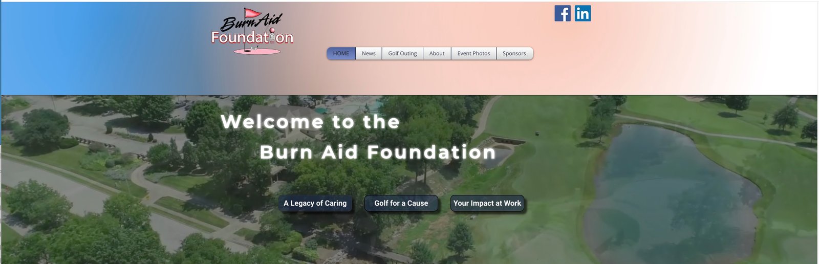 Burn Aid Foundation website